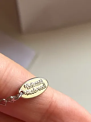 Collar Vivienne Westwood Corazón Rojo Plateado