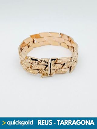 040-05-00524 PULSERA ORO ROSA 18K MALLA 20CM