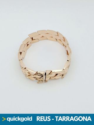 040-05-00524 PULSERA ORO ROSA 18K MALLA 20CM