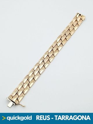 040-05-00524 PULSERA ORO ROSA 18K MALLA 20CM