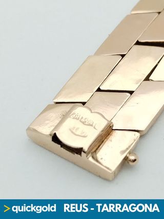 040-05-00524 PULSERA ORO ROSA 18K MALLA 20CM