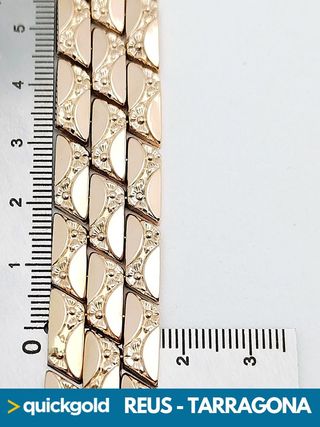 040-05-00524 PULSERA ORO ROSA 18K MALLA 20CM