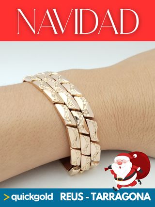 040-05-00524 PULSERA ORO ROSA 18K MALLA 20CM