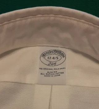 Camicia Brooks Brothers bianca usata 1 volta