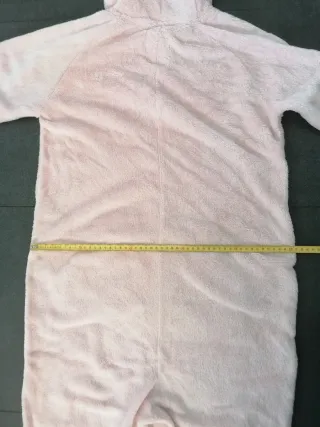 Mono pijama de conejito rosa talla S