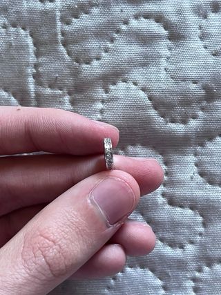 Charm Pandora con Flor Azul Plateada