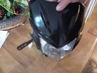 Máscara frontal moto 49cc negra