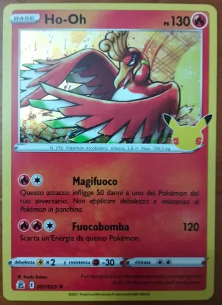 Ho-Oh Pokémon Carta Base 130 PS