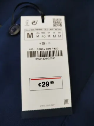 Traje 3 piezas Zara azul