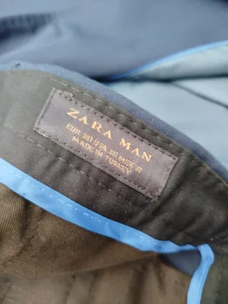 Traje 3 piezas Zara azul