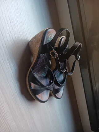 Sandalias Panama Jack piel negras T37