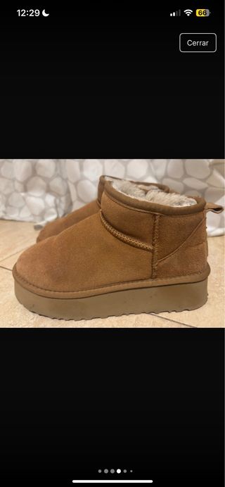 Botas UGG plataforma marrón