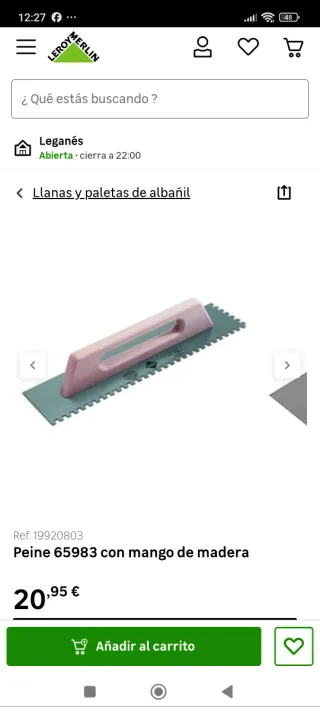 Peine acero RUBI 48cm