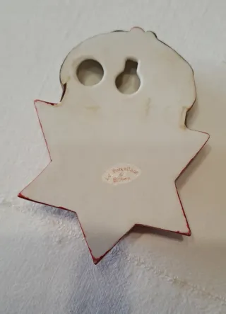 Gancio natalizio in porcellana