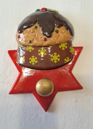 Gancio natalizio in porcellana