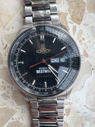 Vivienne Westwood VV207BKSL Reloj Negro/Plata