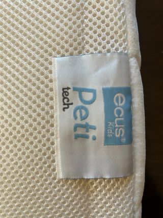 colchón mini cuna Ecus kids petit en blanco