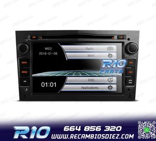 RADIO NAVEGADOR 7" PARA OPEL COLOR NEGRO OSCURO USB GPS TACT