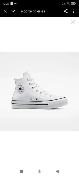Zapatillas Converse plataforma altas