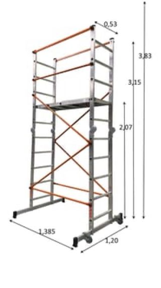 Andamio en perfecto estado