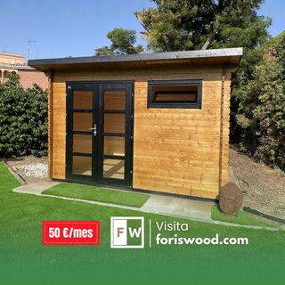 Casita 10,4 m2 suelo + aislamiento + tratamiento