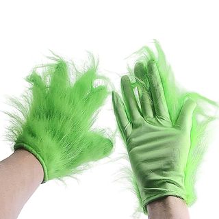 Guantes de Duende Verde Adulto - Grinch