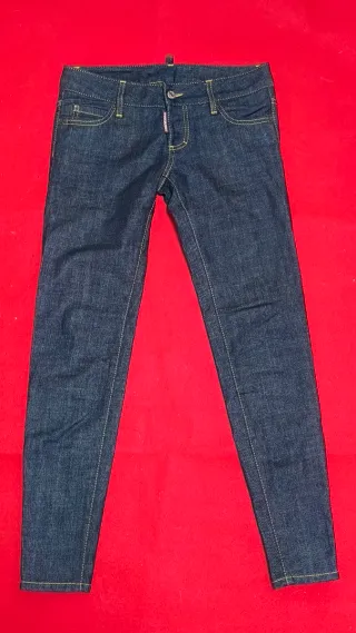 Pantalón pitillo Dsquared2 mujer azul