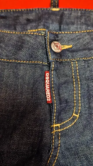 Pantalón pitillo Dsquared2 mujer azul