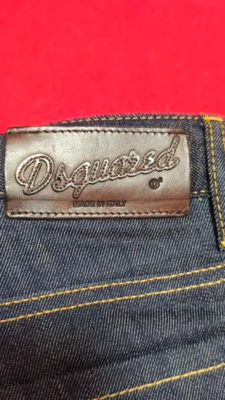 Pantalón pitillo Dsquared2 mujer azul