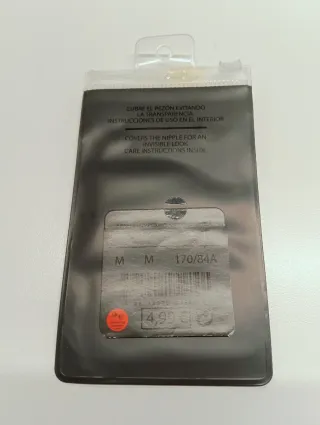 Pezoneras Oysho Adhesivas Tela Beige - Talla M