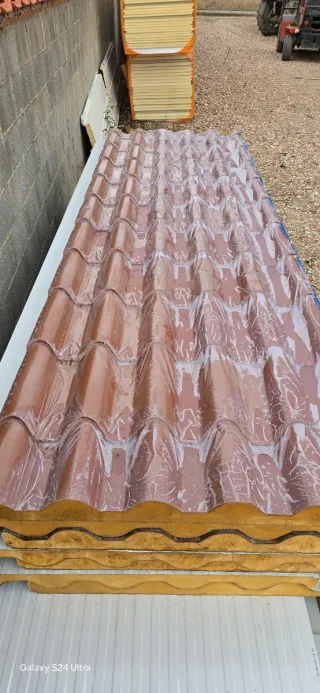 Panel Sandwich imitación teja