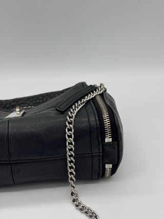 Bolso Diesel Negro Cadena Plata