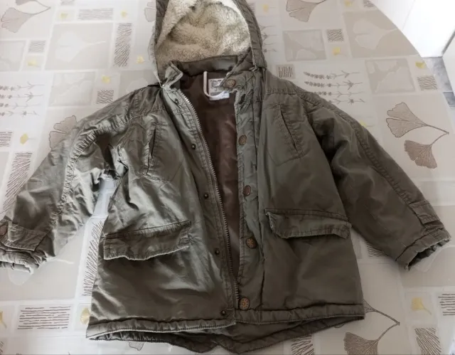 Cappotto verde scuro 3-4 anni