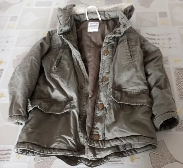 Cappotto verde scuro 3-4 anni