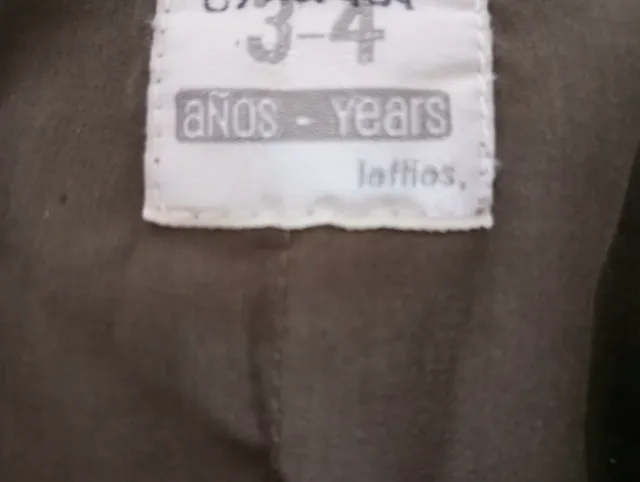 Cappotto verde scuro 3-4 anni