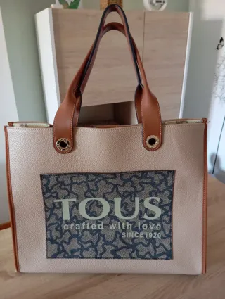 Bolso Tous Beige y Marrón