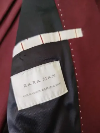 Traje de chaqueta de Zara un sólo uso
