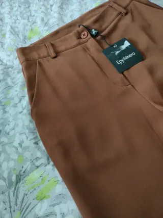 Pantaloni Epphimera marroni eleganti