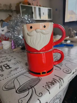 Set 2 Tazze Babbo Natale