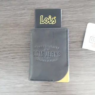 Cartera Lois Jeans Hombre Negra