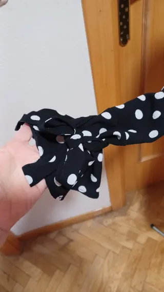 Vestido Primark lunares blanco y negro