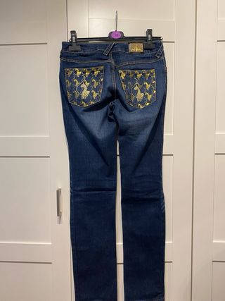 Pantalón Baby Phat Azul Talla 38