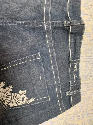 Vaqueros Punto Roma Bordados