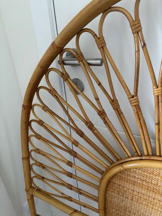 Cabecero de mimbre para cama de 90