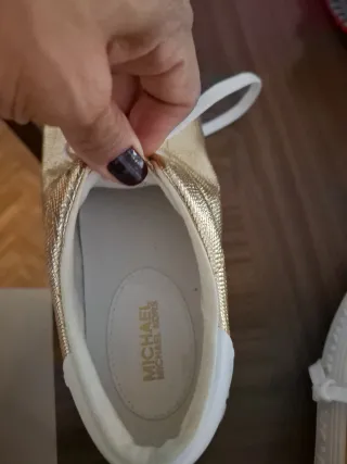 Deportivas Michael Kors Doradas Talla X