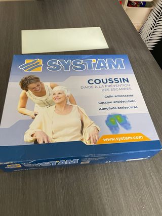 Cojín Antiescaras Systam Negro y Naranja