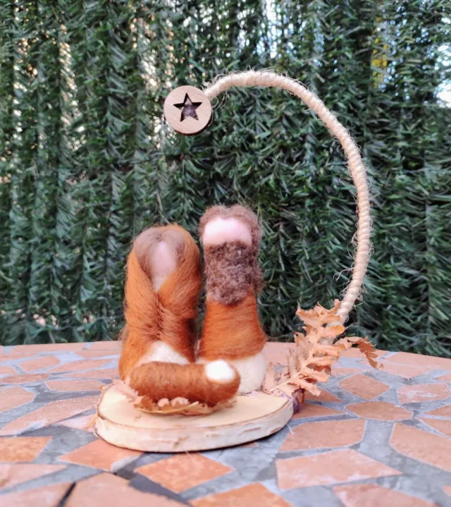 Mistero di Belén in lana cardata