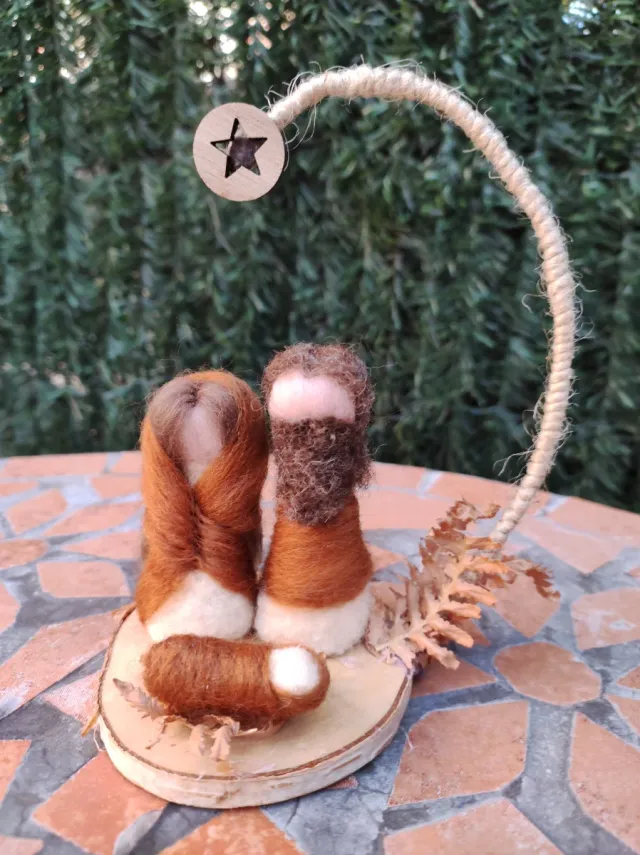 Mistero di Belén in lana cardata