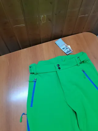 Pantalón esquí montaña CRANE mujer verde/negro