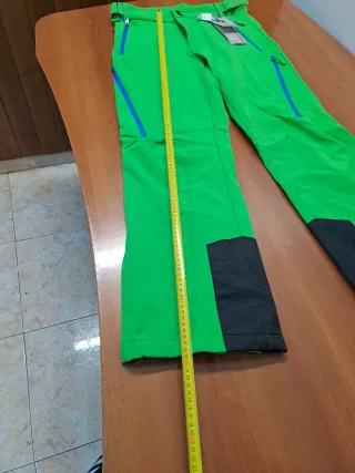 Pantalón esquí montaña CRANE mujer verde/negro